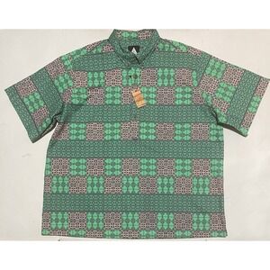 NWT Sig Zane SIGON Smith Chalkboard Size 3XL Geometric Tribal‎ Pullover Green